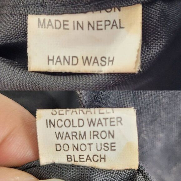 Handmade Black Patchwork‎ Hobo Hippie Patchwork Crossbody Sling Bag Peace - Picture 3 of 10